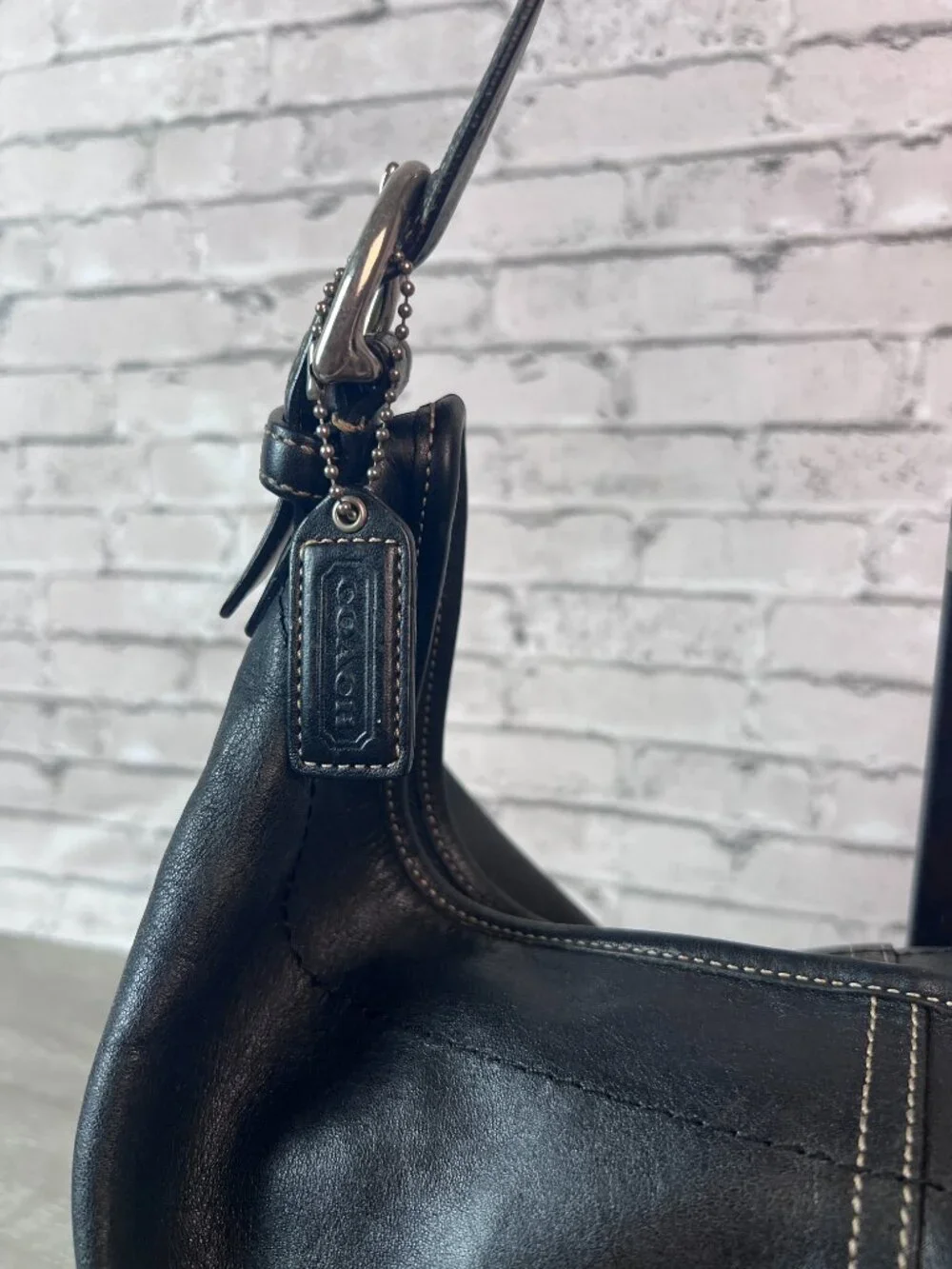 Coach Soho Hobo 9542 Shoulder bag Handbag Black Leather